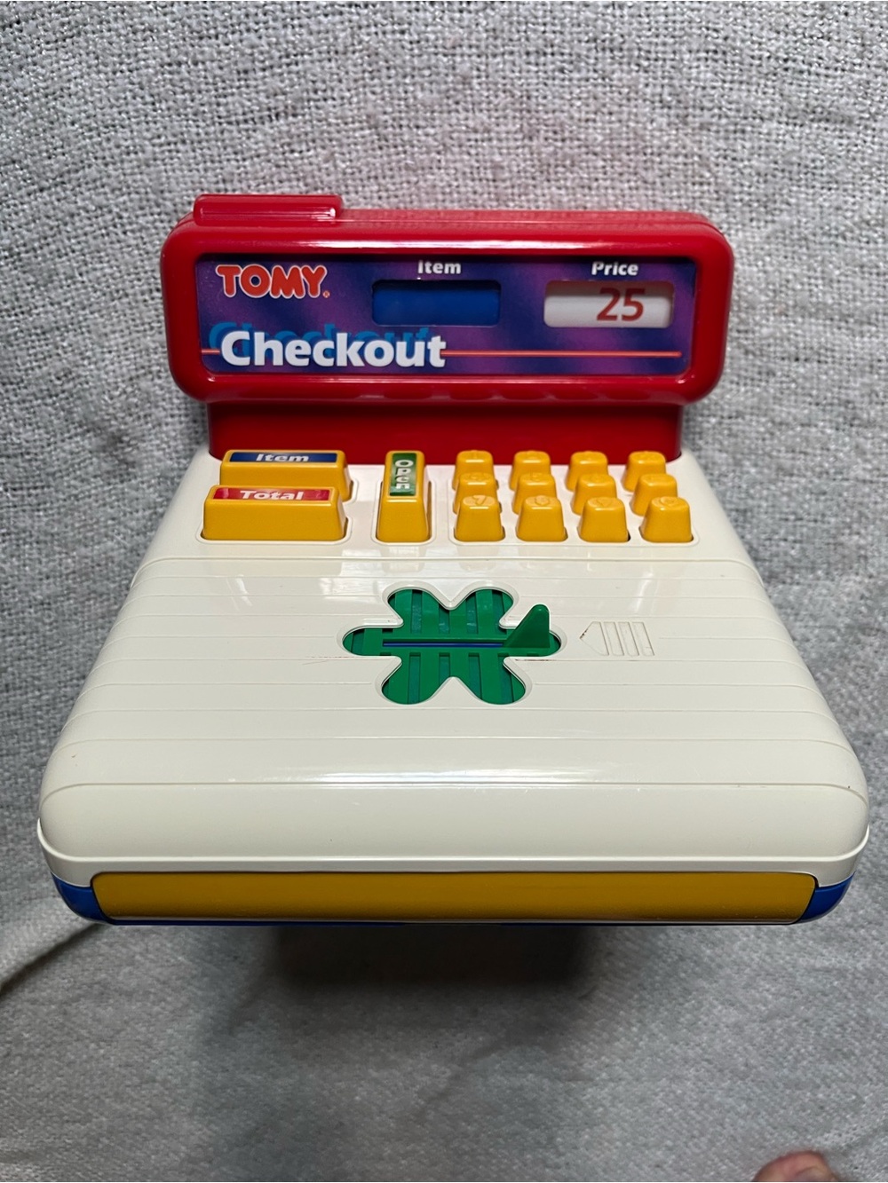 TOMY Red & White Checkout Play Cash Register